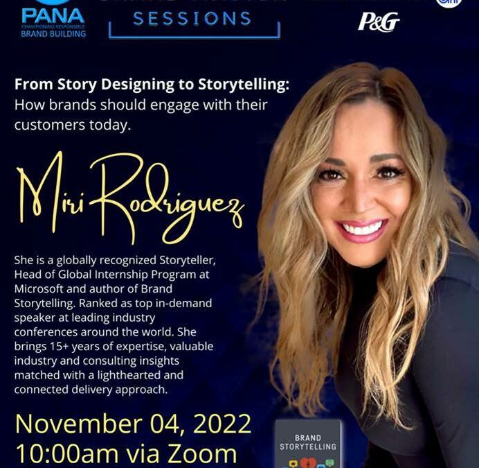 PANA Brand Master Sessions Set for Nov 4