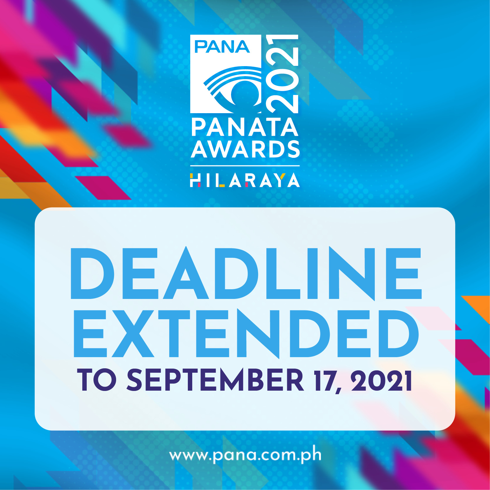 PANAta Awards 2021 submission of entries EXTENDED until September 17