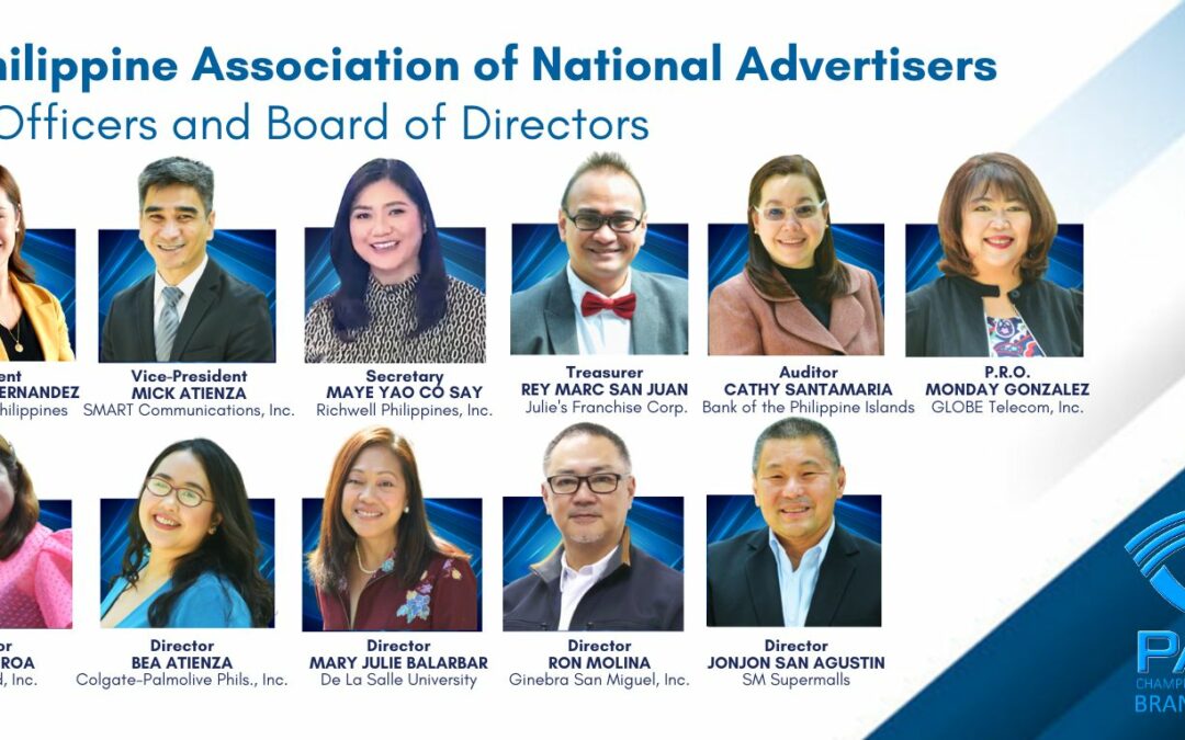 THE 2023 OFFICERS, BOARD OF DIRECTORS AND TRUSTEES OF THE PHILIPPINE ASSOCIATION OF NATIONAL ADVERTISERS (PANA) AND ITS FOUNDATION