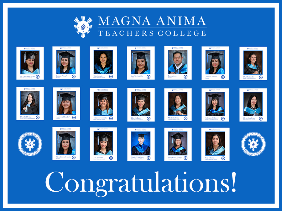 Congratulations to the Magna Anima MAEd – SCD Graduates!